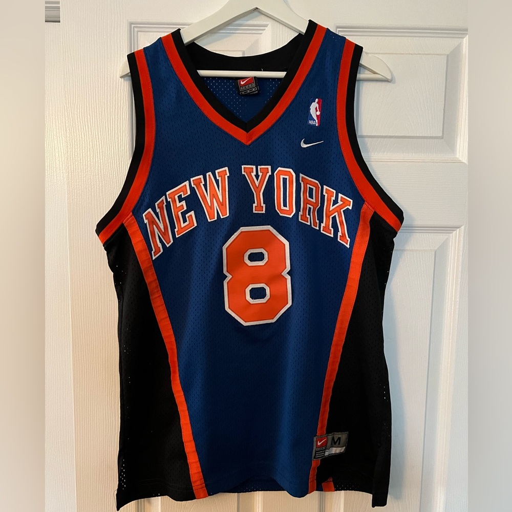 USED- Nike Swingman NBA New York Knicks Latrell Sprewell Jersey Size M
